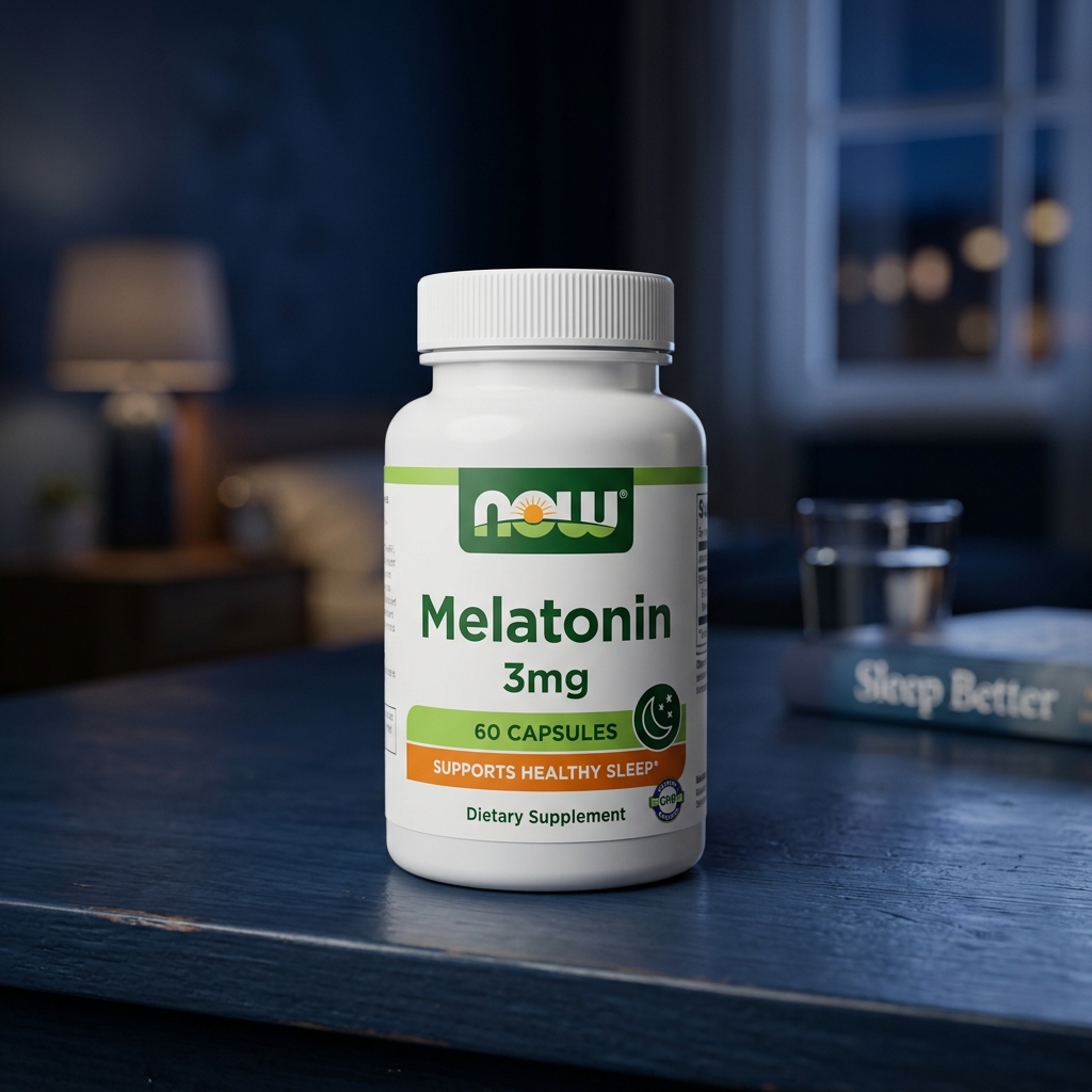 NOW Melatonin Bottle