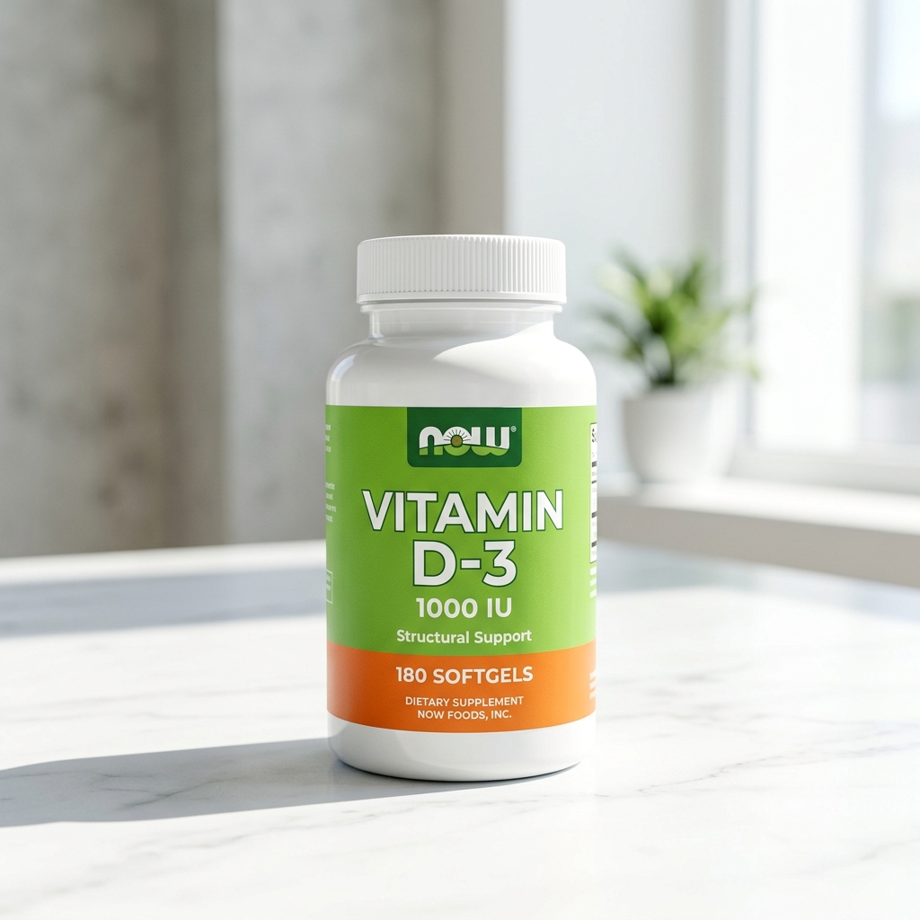 NOW Vitamin D-3 Bottle