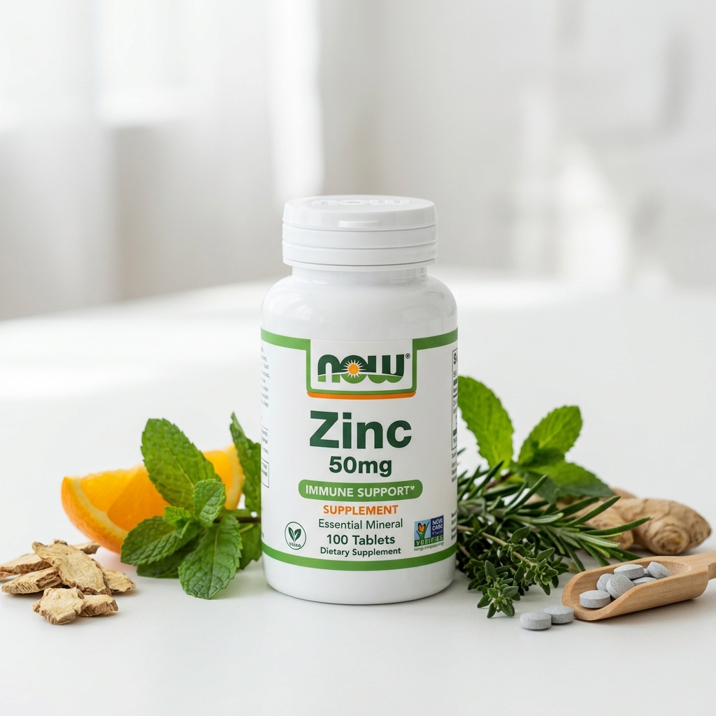 NOW Zinc 50mg Bottle